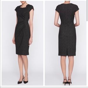 LK Bennett Grey Ruched Mira Dress